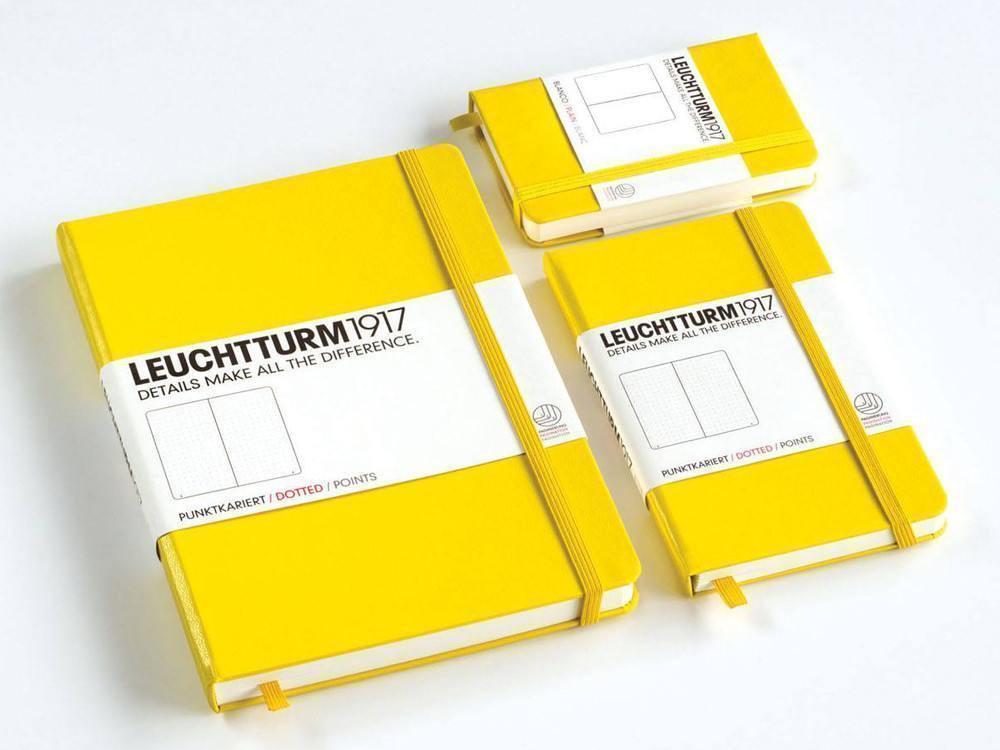 Leuchtturm 1917 Hardcover Notebook - Lemon Yellow