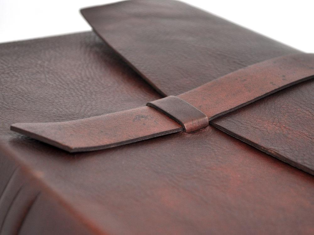 Max Latch Italian Rustic Leather Photo Album