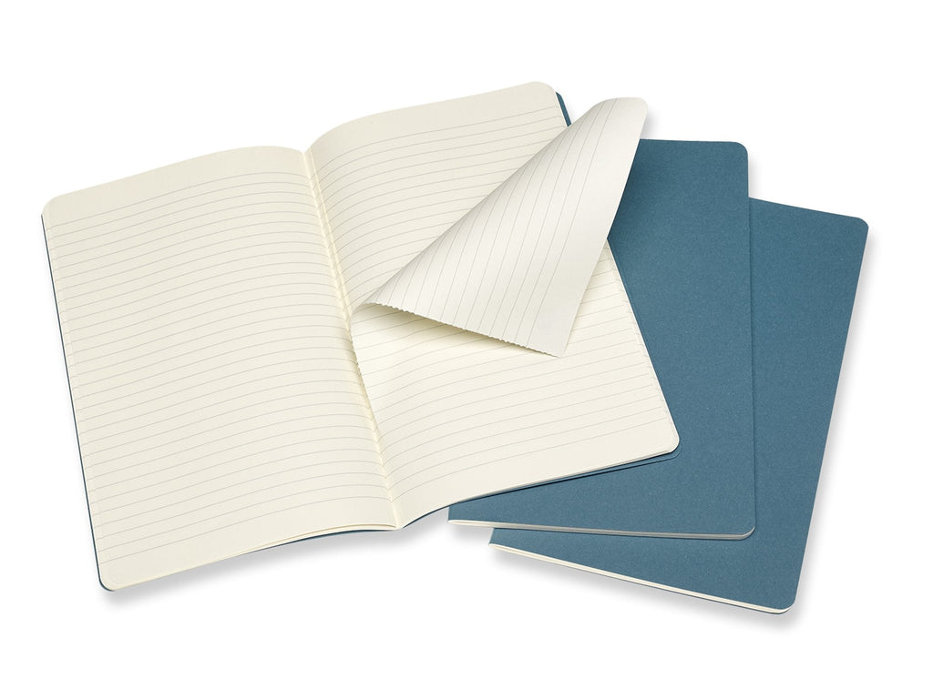 Moleskine Cahier Journal Set of 3 - Brisk Blue