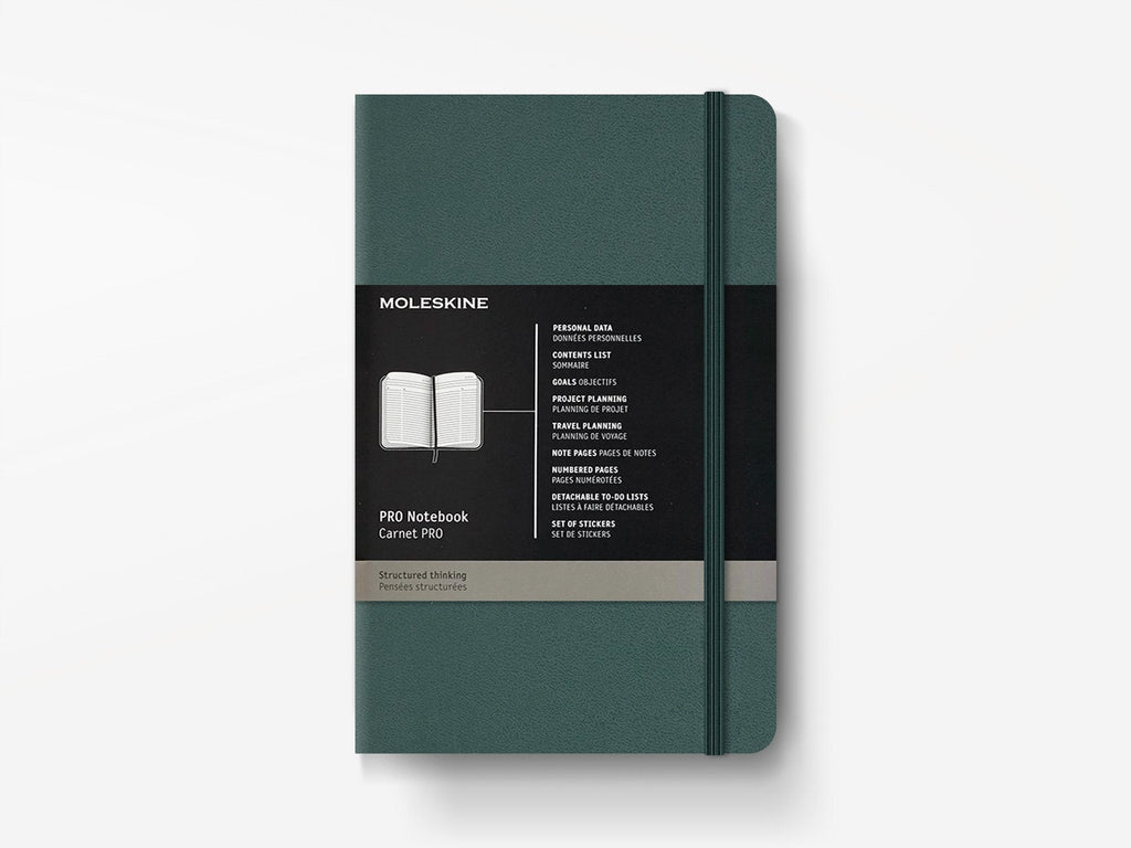 Moleskine PRO Notebook Forest Green Soft Cover