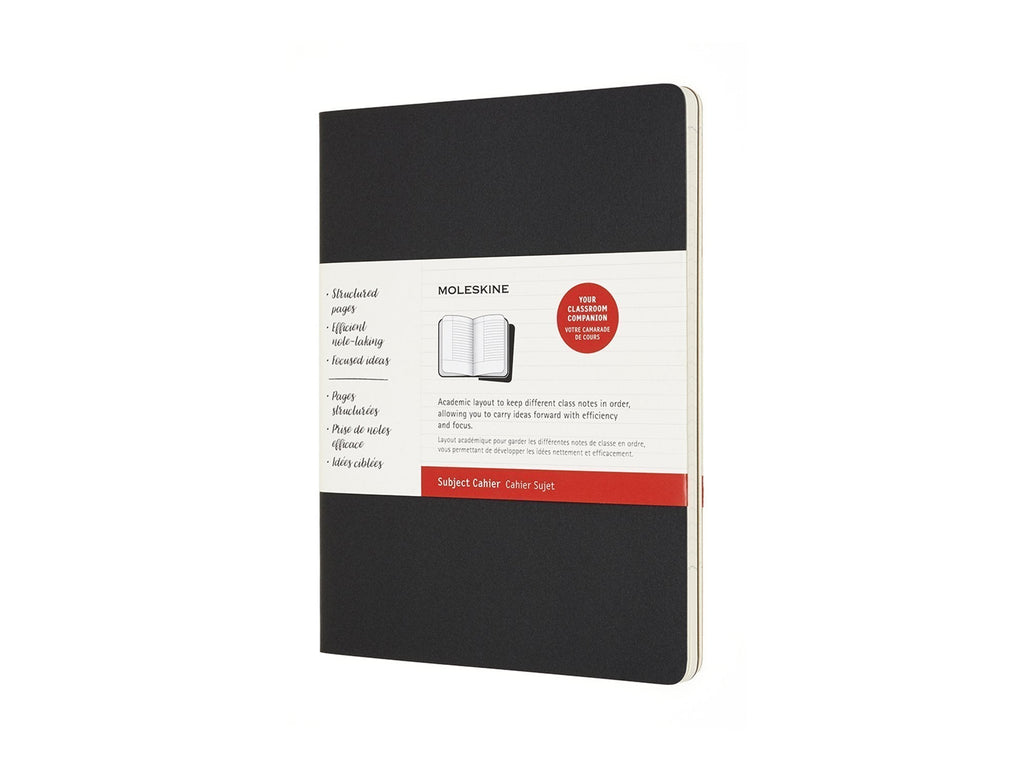 Moleskine Subject Cahier Journals Set of 2 - Black / Kraft