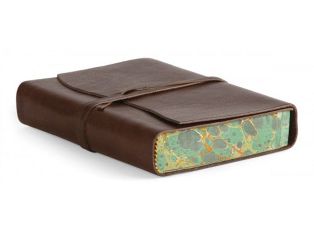 Roma Lussa Leather Journal - Chocolate